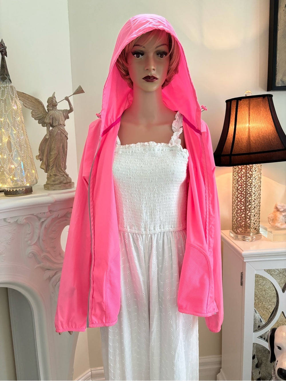 Danskin Hot Pink Hooded Zip-Up Utility Jacket - Picture 11 of 15